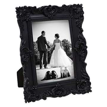 Laura Ashley 4x4 Gold Ornate Picture Frame for Home Decor