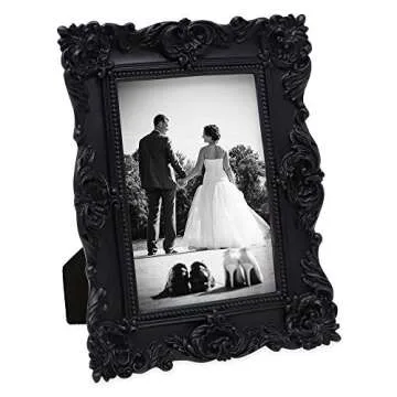 Laura Ashley 4x4 Gold Ornate Picture Frame for Home Decor