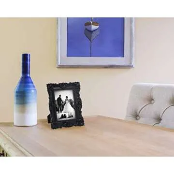 Laura Ashley 4x4 Gold Ornate Picture Frame for Home Decor