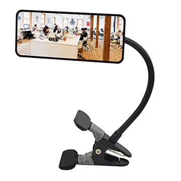 Ampper Acrylic Clip On Security Mirror, Flexible Convex Cubicle Mirror for Personal Safety and Secur...