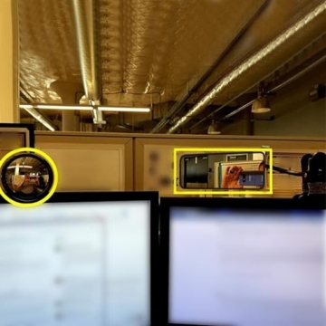 Ampper Clip On Security Mirror for Safe Workspaces