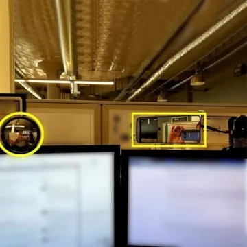 Ampper Clip On Security Mirror for Safe Workspaces