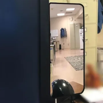 Ampper Clip On Security Mirror for Safe Workspaces