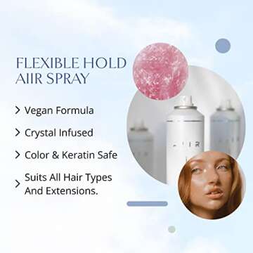 AIIR Flexible Hold Finishing Spray - Light Hold Hairspray with Soft & Touchable Finish, Enhances Sty...