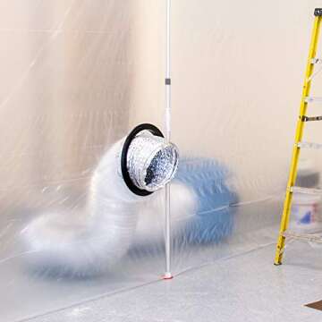 ZipWall ZPT Dust Barrier Pass-Through for Effortless Airflow Management