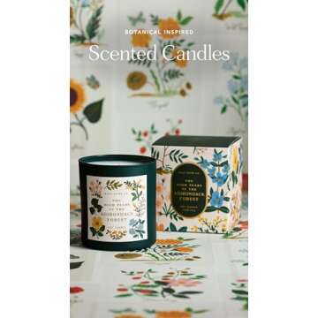 RIFLE PAPER CO. Candle | Festive Occasions and Gatherings with Decorative Box and Festive Labels On ...