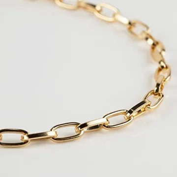 YOUBEIYEE Gold Aluminum Link Chain for Jewelry Making
