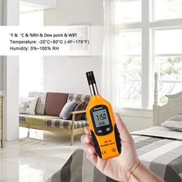 Preciva Digital Psychrometer for Accurate Temperature and Humidity