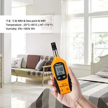 Preciva Digital Psychrometer for Accurate Temperature and Humidity