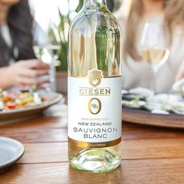 Giesen Dealcoholized Sauvignon Blanc, Non-Alcoholic White Wine, Fresh Aromatics, Crisp, Clean Flavors, Marlborough, New Zealand, 750ml (750ml, 1)