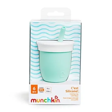 Munchkin C’est Silicone Open Training Cup with Straw 4oz