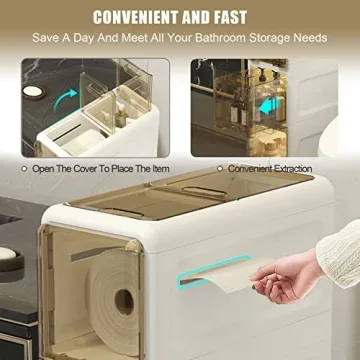 OEODJUJS Small Bathroom Storage with 3 Tier Drawers