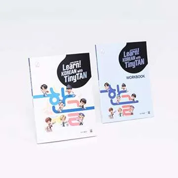 LEARN KOREAN WITH TinyTAN (BTS Characters) - Official BTS Merchandise, Kpop Merch, BTS Gift Idea, Korean Alphabet(Hangeul) Learning Kit for Beginners/All Ages, Includes MotiPen (Speaking Pen)