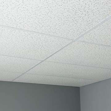 Genesis 2ft x 4ft Printed Pro Ceiling Tiles - Easy Drop-in Installation – Waterproof, Washable and...
