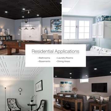 Genesis 2ft x 4ft Waterproof Ceiling Tiles - Easy Installation