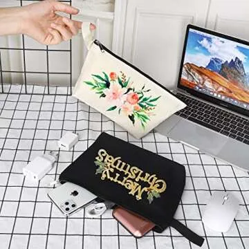 Sinzip Canvas Makeup Bag - Customizable Gift Solution
