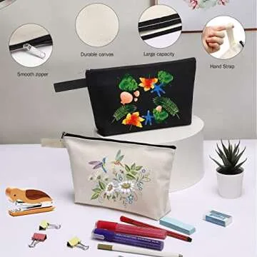 Sinzip Canvas Makeup Bag - Customizable Gift Solution