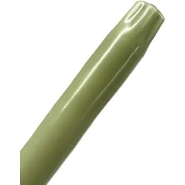 D'light Online Elegant 10" Olive Green Taper Candles Premium Quality Candles, Unscented, Hand-Dipped, Dripless and Smokeless Taper Candles - Individually Wrapped (10 Inch, Basil)