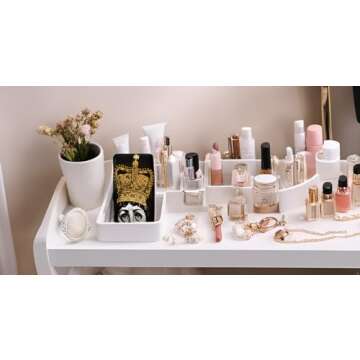 Beccalame Ceramic Jewelry Tray, Ring Trinket Earrings Necklaces Bracelet Key Watch Perfume Dish Decorative Plate, Thanksgiving Christmas Birthday Gifts for Mom Wife Sister Daughter Friend (F6)