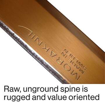 Morakniv Craftline Basic 511 Fixed-Blade Knife with High Carbon Steel Blade and Combi-Sheath, 3.6 In...