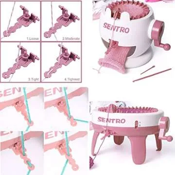 YHXiXi 4PCS Knitting Machine Tensioners Replacement Accessories Removable Yarn Tensioner Adapters Tension Rods for Knitting Machines