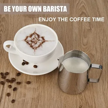 Milk Frothing Pitcher for Perfect Lattes and Mocha