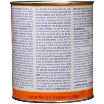 CRAWFORD PRODUCTS COMPANY, INC. 31604 Quart Natural Blend Painters Putty