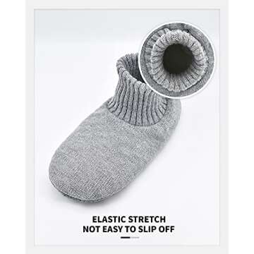 Panda Bros Cozy Slipper Socks with Anti-Skid Soles