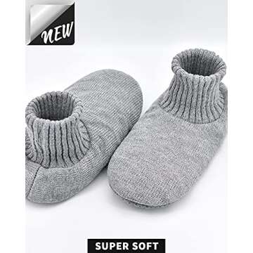 Panda Bros Cozy Slipper Socks with Anti-Skid Soles