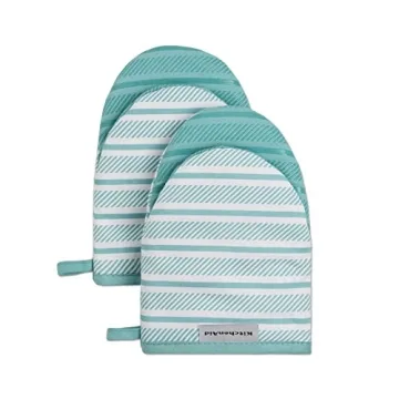 KitchenAid Albany Mini Oven Mitts: Heat Resistant, Slip-Resistant Grip