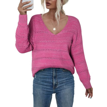 EVALESS Summer Outfits Sweaters for Women Trendy 2024 Crochet Tops Business Casual Clothes Cashmere ...