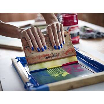 Speedball 004551 Fabric Screen Printing Ink, 8 fl. oz., Peacock Blue