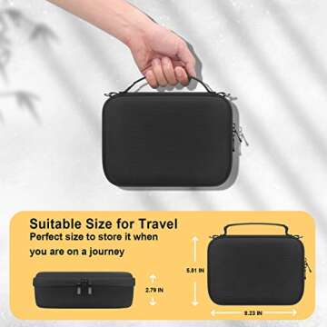 BOVKE Carrying Case for Sony ZV-1 / ZV-1F / ZV-1 II Vlog Digital Camera & Bluetooth Grip Vlogger Accessory Kit for Vlogging YouTube Live Video Streaming, Mesh Pocket for USB Cables Charger, Black
