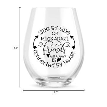 Best Friend Wine Glass - 15 Oz - Unique Gift for Her