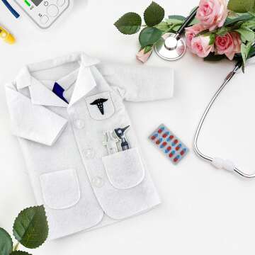 Wine Gifts for Doctors - Fun White Coat Wine Bag