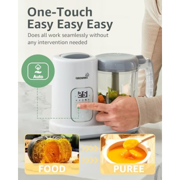 GROWNSY Baby Food Maker Steamer Blender Grinder BPA Free