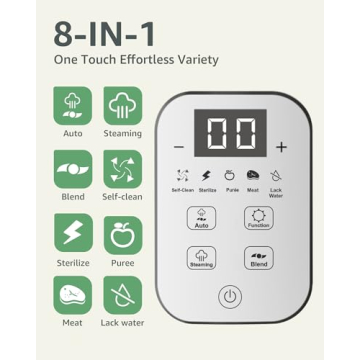 GROWNSY Baby Food Maker Steamer Blender Grinder BPA Free