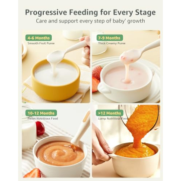 GROWNSY Baby Food Maker Steamer Blender Grinder BPA Free