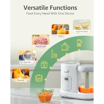 GROWNSY Baby Food Maker Steamer Blender Grinder BPA Free
