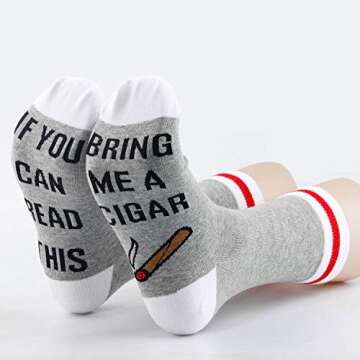 Funny Cigar Novelty Socks for Men and Women - TSOTMO