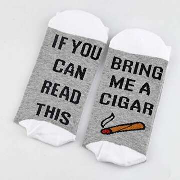 Funny Cigar Novelty Socks for Men and Women - TSOTMO