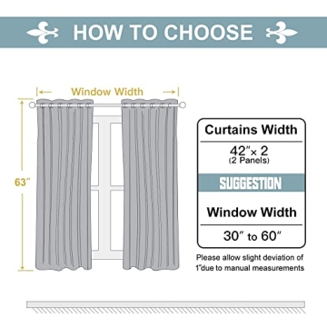 ChrisDowa Blackout Curtains for Stylish Room Darkening
