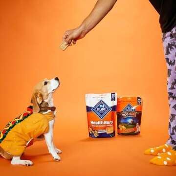 Blue Buffalo Health Bars Crunchy Dog Biscuits, Oven-Baked With Natural Ingredients, Pumpkin & Cinnam...