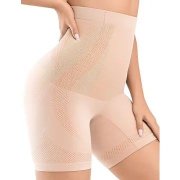 High Waisted Shapewear Shorts for Tummy Control and Comfort