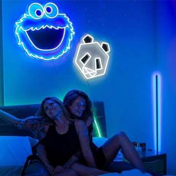 YSMNDE Custom Neon Signs, Personalized Name Neon Light, Dimmable LED Neon Sign for Home Bedroom Wall Decor, Birthday, Wedding, Festival Gift, Party, Bar, Salon, Company Logo (Optional 20" to 55")