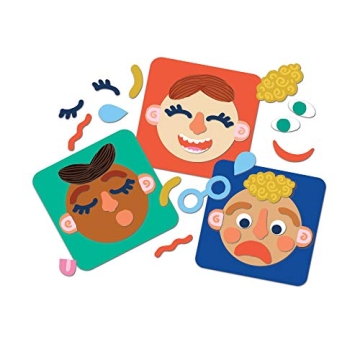 Manhattan Toy Making Faces 34-Piece Bilingual Emotion Toy for Kids 3 Years and Up for English and Fr...