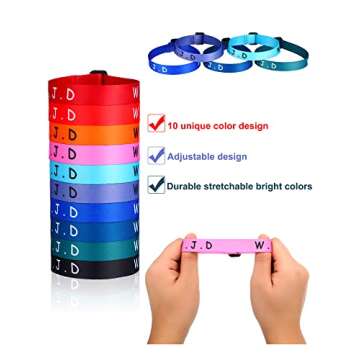 Juinte 100 Pcs WWJD Bracelets What Would Jesus Do Bracelets Webbing Jesus Religious Christian Wristb...