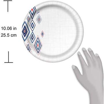 Dixie Large Paper Plates, 10 Inch, 220 Count, 2X Stronger*, Microwave-Safe, Soak-Proof, Cut Resistant, Disposable Plates For Everyday Breakfast, Lunch, & Dinner Meals