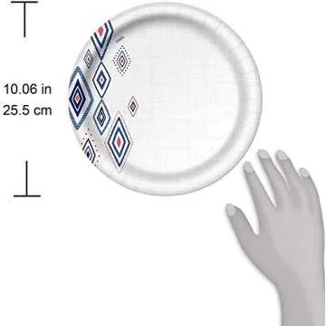 Dixie Large Paper Plates, 10 Inch, 220 Count, 2X Stronger*, Microwave-Safe, Soak-Proof, Cut Resistant, Disposable Plates For Everyday Breakfast, Lunch, & Dinner Meals