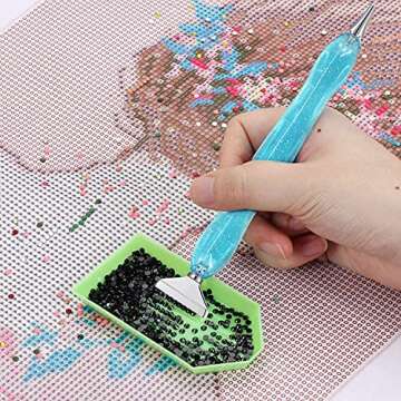 13 Pieces Metal Tip for Diamond Painting Pen, DIY Diamond Painting Metal Pen Tips 6 Styles Drill Pen Replacement Heads 5D DIY Diamond Painting Accessories for Painting Crafts (Silver)